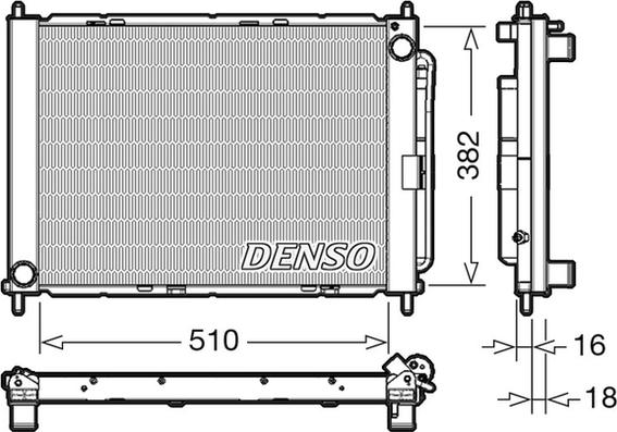 Denso DRM23104 - Модуль охолодження autozip.com.ua