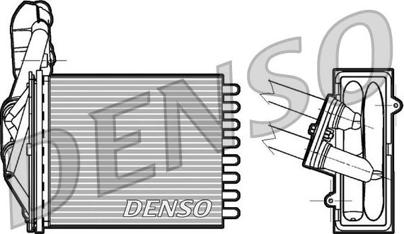 Denso DRR09042 - Теплообмінник, опалення салону autozip.com.ua