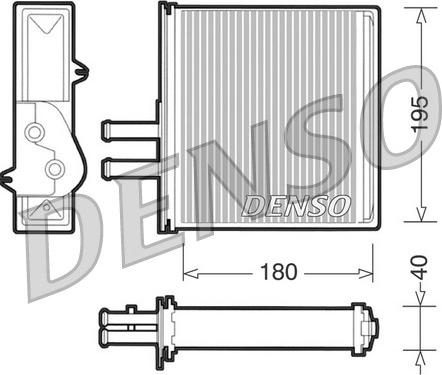 Denso DRR09060 - Теплообмінник, опалення салону autozip.com.ua