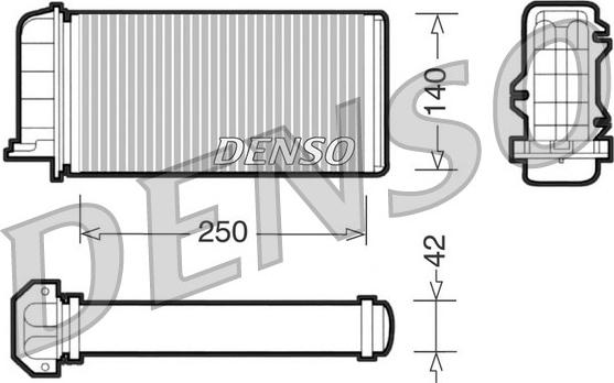 Denso DRR09001 - Теплообмінник, опалення салону autozip.com.ua