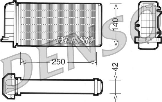 Denso DRR09002 - Теплообмінник, опалення салону autozip.com.ua