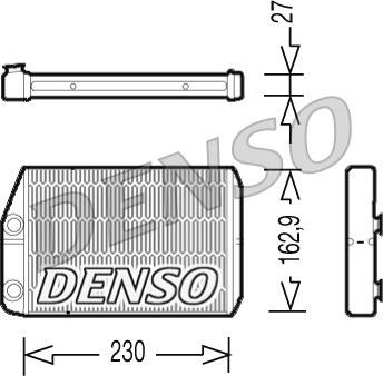 Denso DRR09034 - Теплообмінник, опалення салону autozip.com.ua