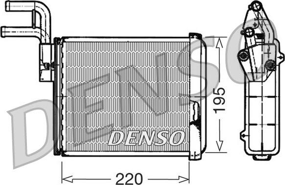 Denso DRR09032 - Теплообмінник, опалення салону autozip.com.ua