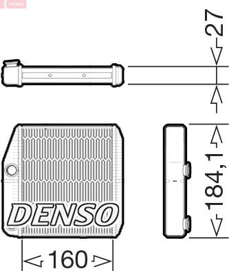 Denso DRR09076 - Теплообмінник, опалення салону autozip.com.ua