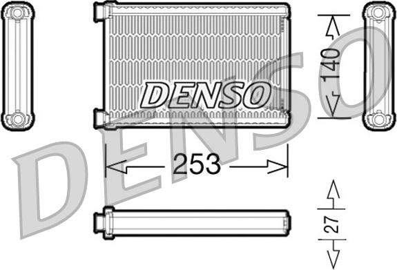 Denso DRR05005 - Радіатор системи опалення салона autozip.com.ua
