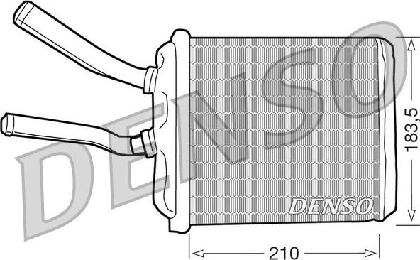 Denso DRR01010 - Теплообмінник, опалення салону autozip.com.ua