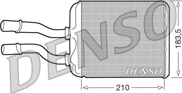 Denso DRR01011 - Теплообмінник, опалення салону autozip.com.ua