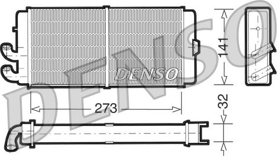 Denso DRR02001 - Теплообмінник, опалення салону autozip.com.ua
