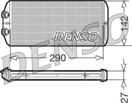 Denso DRR07005 - Теплообмінник, опалення салону autozip.com.ua