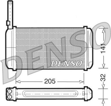 Denso DRR10002 - Теплообмінник, опалення салону autozip.com.ua