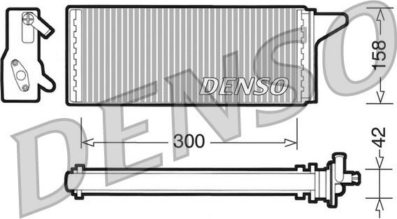 Denso DRR12001 - Теплообмінник, опалення салону autozip.com.ua
