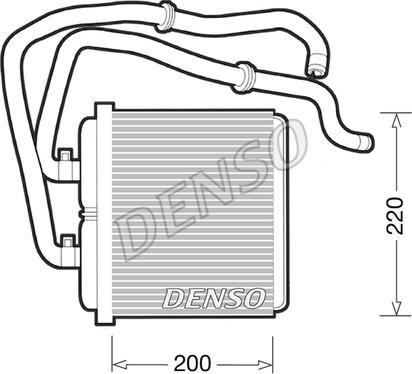 Denso DRR12003 - Теплообмінник, опалення салону autozip.com.ua