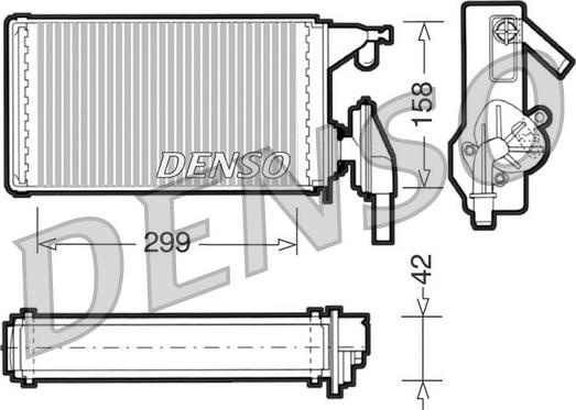 Denso DRR12002 - Теплообмінник, опалення салону autozip.com.ua