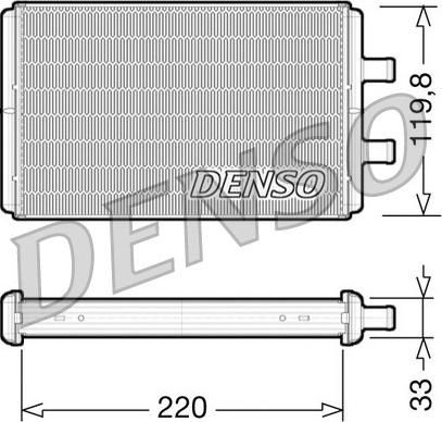 Denso DRR12007 - Теплообмінник, опалення салону autozip.com.ua