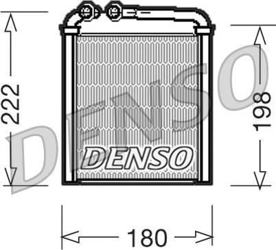 Denso DRR32005 - Радіатор системи опалення салона autozip.com.ua