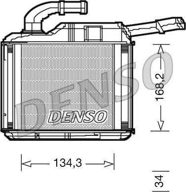 Denso DRR32010 - Теплообмінник, опалення салону autozip.com.ua