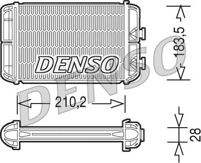 Denso DRR20004 - Теплообмінник, опалення салону autozip.com.ua