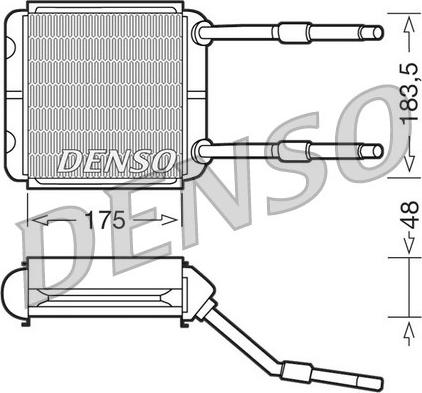 Denso DRR20001 - Теплообмінник, опалення салону autozip.com.ua