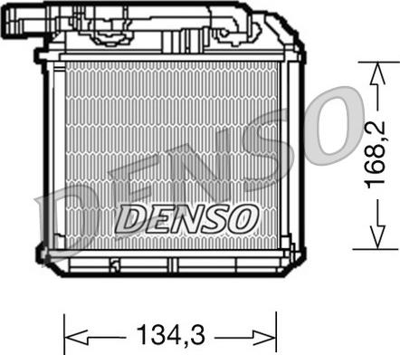 Denso DRR28001 - Теплообмінник, опалення салону autozip.com.ua