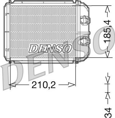 Denso DRR23014 - Теплообмінник, опалення салону autozip.com.ua