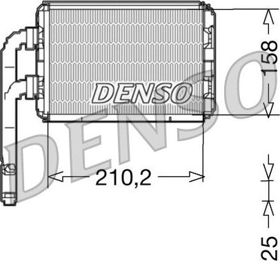 Denso DRR23016 - Теплообмінник, опалення салону autozip.com.ua