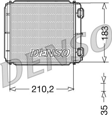 Denso DRR23018 - Теплообмінник, опалення салону autozip.com.ua