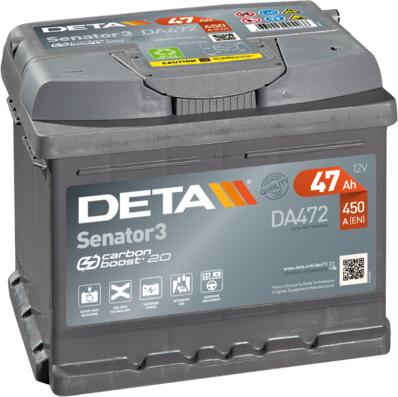 DETA DA472 - Стартерна акумуляторна батарея, АКБ autozip.com.ua
