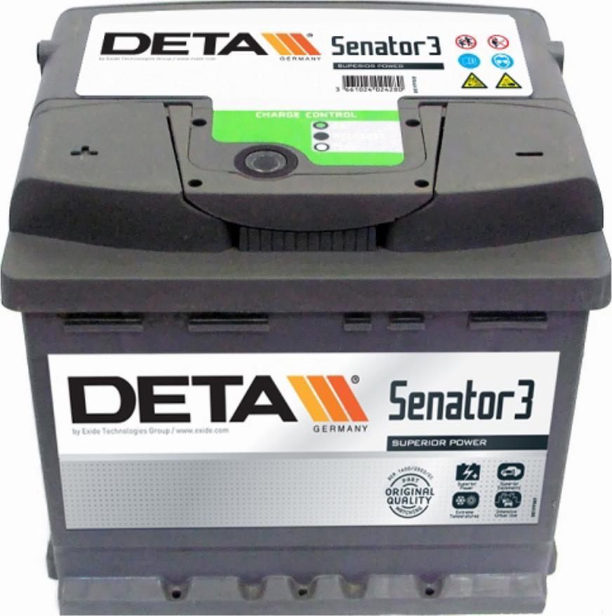 DETA DA641 - Стартерна акумуляторна батарея, АКБ autozip.com.ua