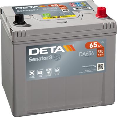 DETA DA654 - Стартерна акумуляторна батарея, АКБ autozip.com.ua