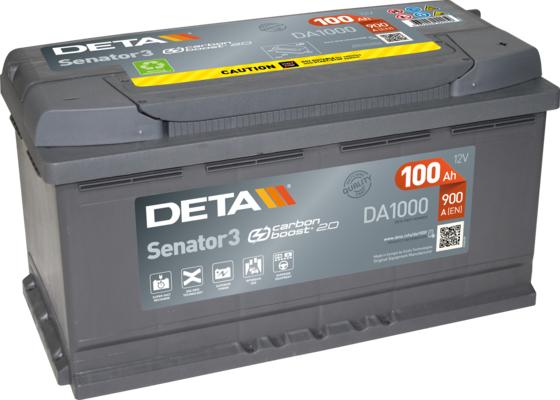 DETA DA1000 - Стартерна акумуляторна батарея, АКБ autozip.com.ua