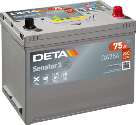 DETA DA754 - Стартерна акумуляторна батарея, АКБ autozip.com.ua