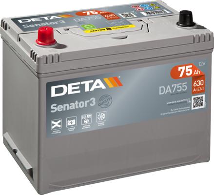 DETA DA755 - Стартерна акумуляторна батарея, АКБ autozip.com.ua
