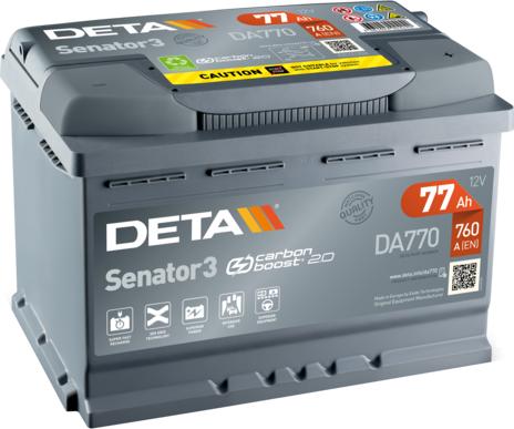 DETA DA770 - Стартерна акумуляторна батарея, АКБ autozip.com.ua