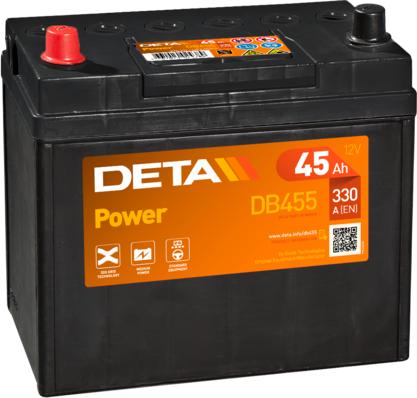 DETA DB455 - Стартерна акумуляторна батарея, АКБ autozip.com.ua