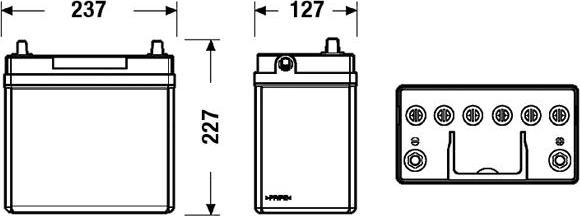 DETA DB456 - Стартерна акумуляторна батарея, АКБ autozip.com.ua