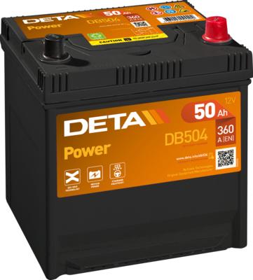 DETA DB504 - Стартерна акумуляторна батарея, АКБ autozip.com.ua