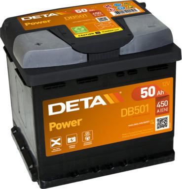DETA DB501 - Стартерна акумуляторна батарея, АКБ autozip.com.ua