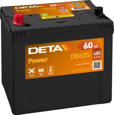 DETA DB605 - Стартерна акумуляторна батарея, АКБ autozip.com.ua