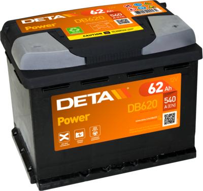 DETA DB620 - Стартерна акумуляторна батарея, АКБ autozip.com.ua