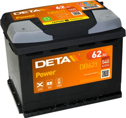 DETA DB621 - Стартерна акумуляторна батарея, АКБ autozip.com.ua