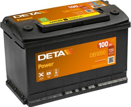 DETA DB1000 - Стартерна акумуляторна батарея, АКБ autozip.com.ua