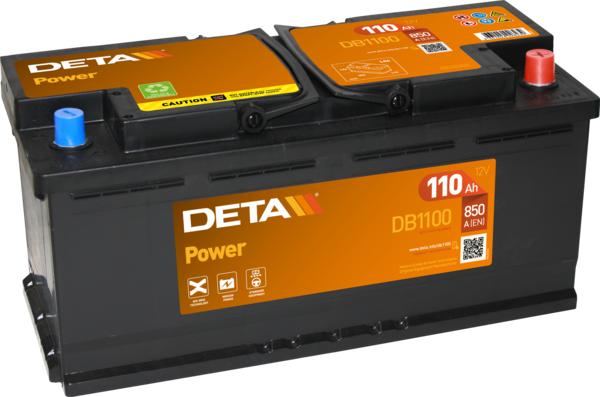 DETA DB1100 - Стартерна акумуляторна батарея, АКБ autozip.com.ua