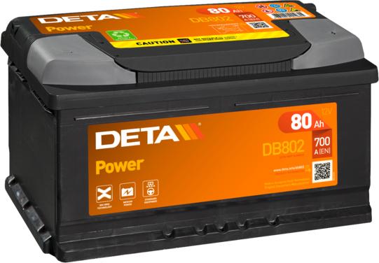 DETA DB802 - Стартерна акумуляторна батарея, АКБ autozip.com.ua