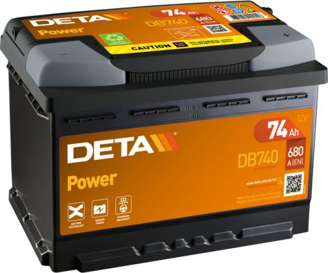DETA DB740 - Стартерна акумуляторна батарея, АКБ autozip.com.ua