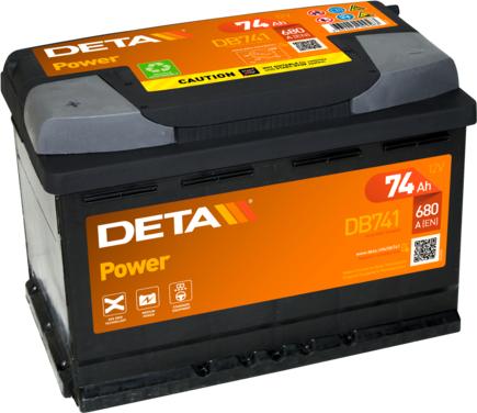 DETA DB741 - Стартерна акумуляторна батарея, АКБ autozip.com.ua
