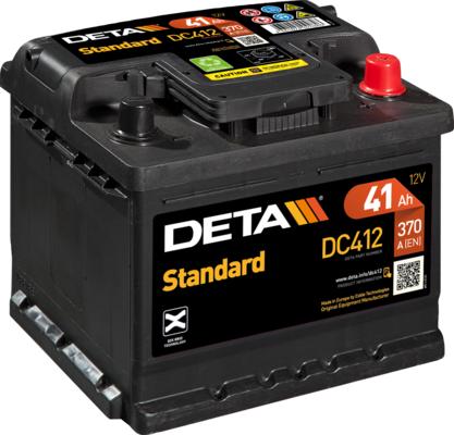 DETA DC412 - Стартерна акумуляторна батарея, АКБ autozip.com.ua