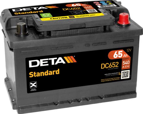 DETA DC652 - Стартерна акумуляторна батарея, АКБ autozip.com.ua