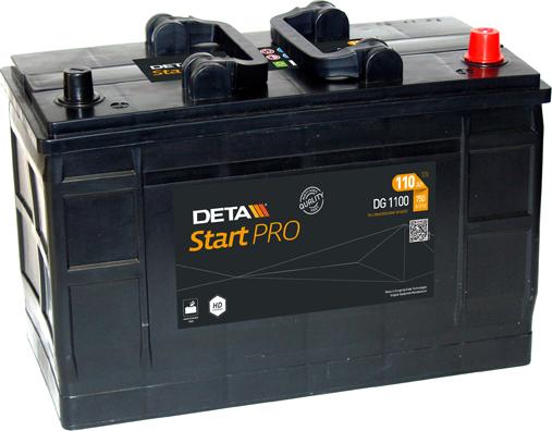 DETA DG1100 - Стартерна акумуляторна батарея, АКБ autozip.com.ua