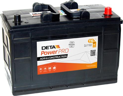 DETA DJ1102 - Стартерна акумуляторна батарея, АКБ autozip.com.ua