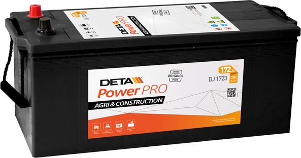 DETA DJ1723 - Стартерна акумуляторна батарея, АКБ autozip.com.ua